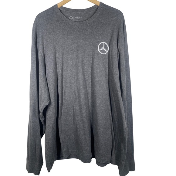Mercedes-Benz USA Collection Mens 3XL Long Sleeve T-Shirt Charcoal Grey Logo